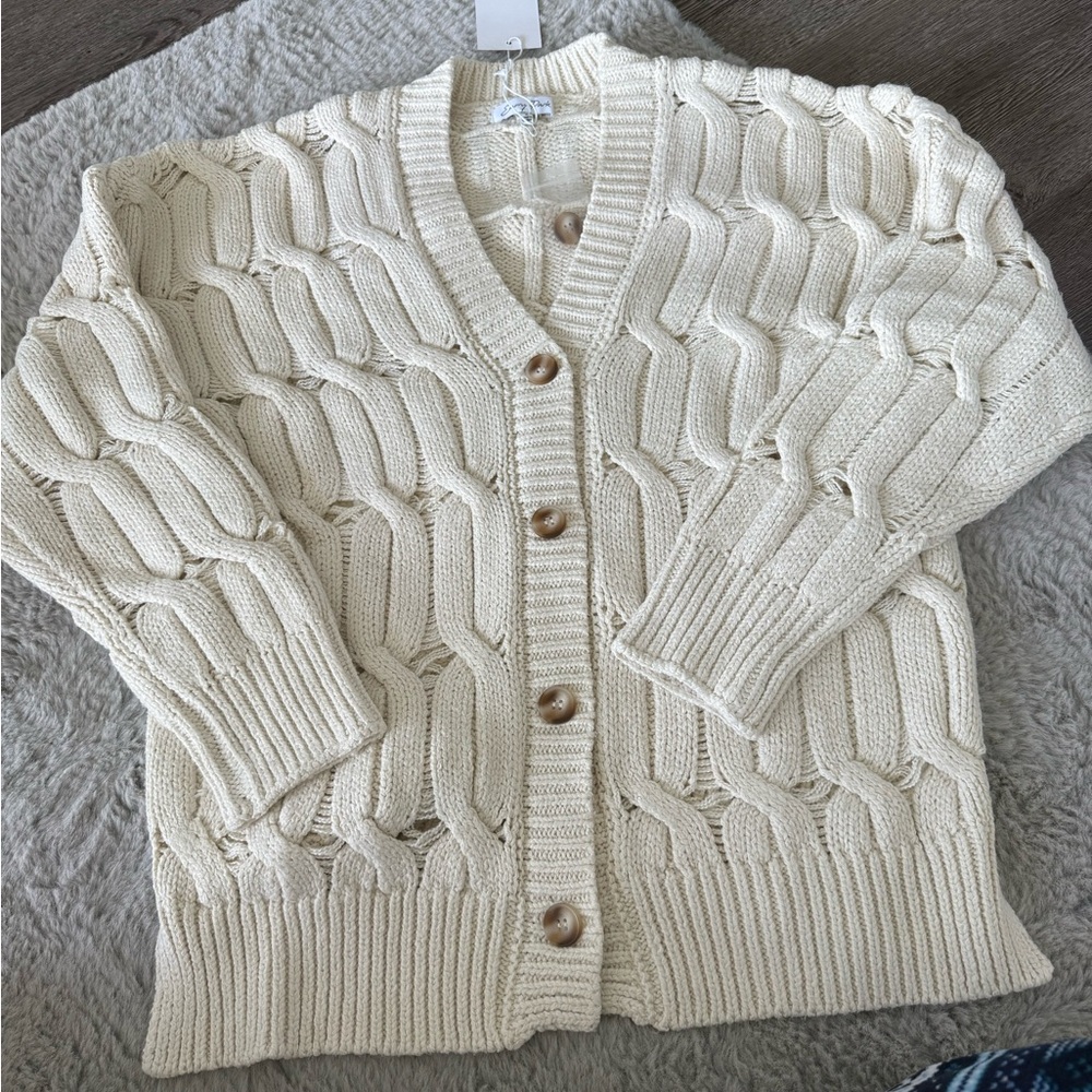 Oversized fit cardigan size small brand new